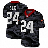 Nike Cleveland Browns 24 Chubb  2020 Camo Salute to Service Limited Jersey zhua,baseball caps,new era cap wholesale,wholesale hats